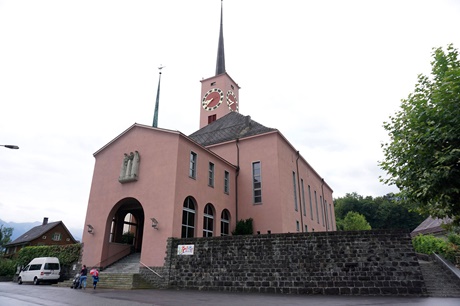 Die reformierte Pfarrkirche in Buchs.